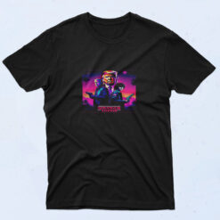 90s Style Stranger Things Parody Shirt With Donald Trump And Joe Biden Cotton T shirt