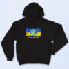 90s Style Ukrainian State Symbol Ukraine Flag Hoodie