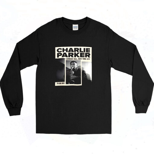 Charlie Bird Parker Ny 1947 90s Long Sleeve Shirt