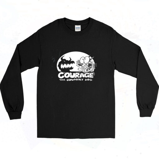 Courage The Cowardly Dog 90s Long Sleeve Shirt