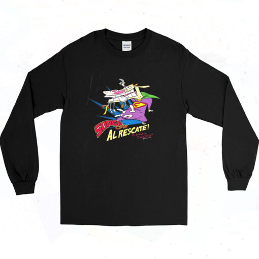 Cow And Chicken 90s Long Sleeve Shirt