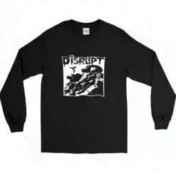 Disrupt T Shirt Grindcore Grunge Y2k Goth Emo Crust 90s Long Sleeve Shirt