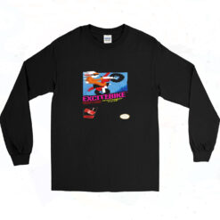 Excitebike Nes Cover 90s Long Sleeve Shirt