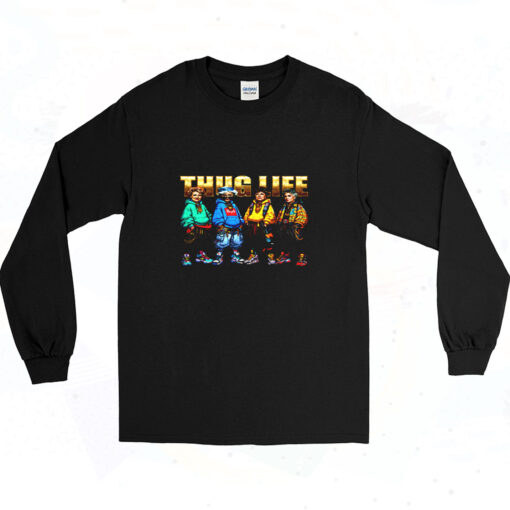 Golden Thug Life 90s Long Sleeve Shirt