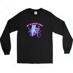 Love Cat Off To Wreak Havoc 90s Long Sleeve Shirt