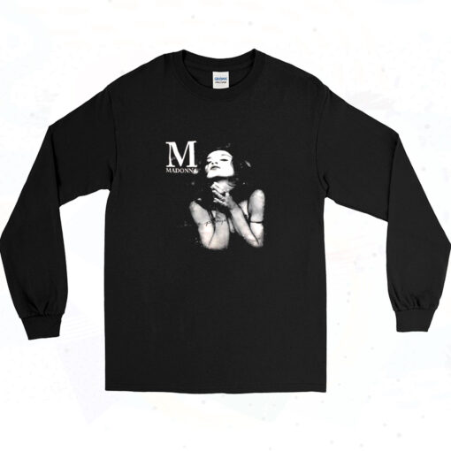 Madonna Like A Prayer Black 90s Long Sleeve Shirt