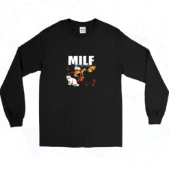 Milf Man I Love Felines 90s Long Sleeve Shirt