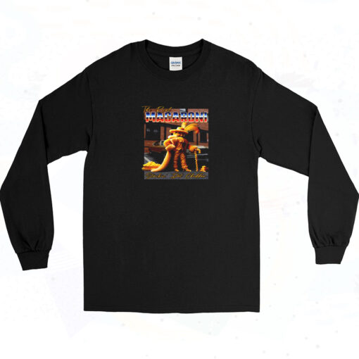 Old School Pimp Bay Area Mac Dre Macaroni And Cheese 90s Long Sleeve Shirt