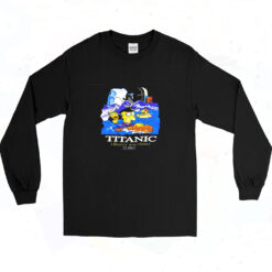 The Simpsons 1998 Titanic Homer Was There 90s Long Sleeve Shirt