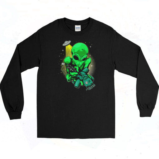 90s Alien Voodoo Sci Fi Long Sleeve Shirt