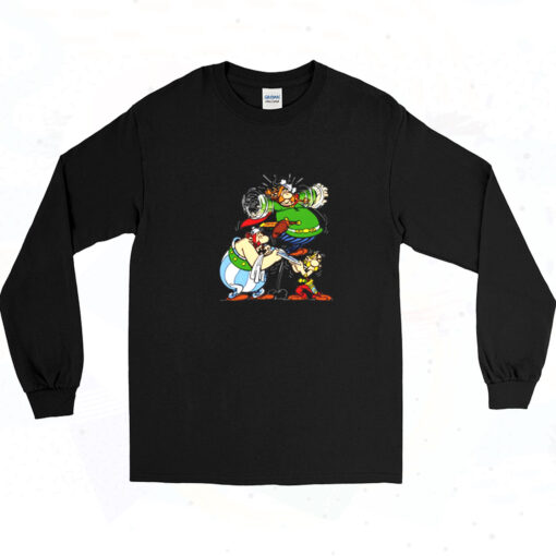 90s Asterix And Obelix, Famous Characters Figure Long Sleeve Shirt