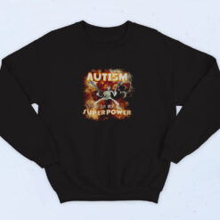 90s Autism Superpower Funny Skeleton Sweatshirt