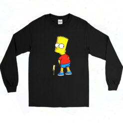 90s Bart Simpson Pee Long Sleeve Shirt