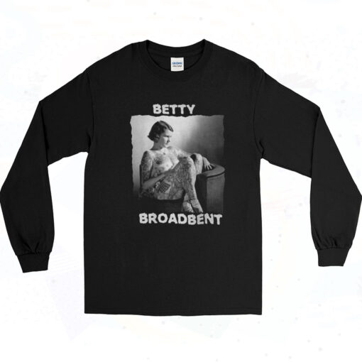 90s Betty Broadbent Tattooed Lady Long Sleeve Shirt