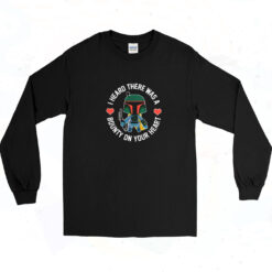 90s Boba Fett Bounty Heart Valentine's Long Sleeve Shirt