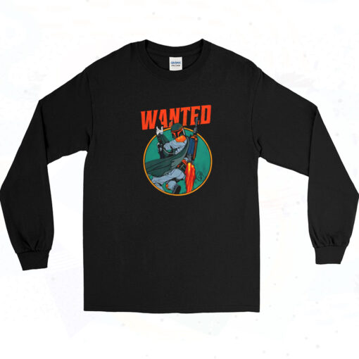 90s Boba Fett Wanted The Mandalorian Long Sleeve Shirt