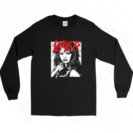 90s Buffy Vampire Metal Mashup Long Sleeve Shirt