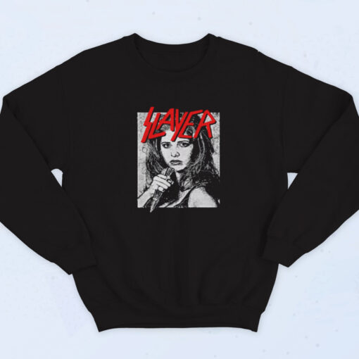 90s Buffy Vampire Metal Mashup Sweatshirt