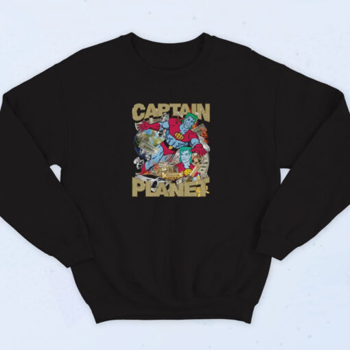 90s Captain Planet Cartoon 90's Superstar Hip Hop Sweatshirt