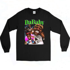 90s Dababy Da Baby Rap Tee Big Face Head Long Sleeve Shirt