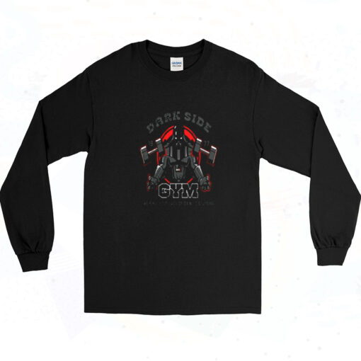 90s Dark Side Gym Vader Lack Of Gains Long Sleeve Shirt