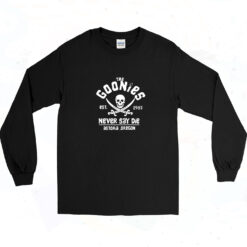 90s Distressed Goonies Never Say Die Long Sleeve Shirt