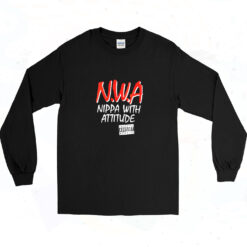 90s Dr Dre Nwa Nippa With Attitude Long Sleeve Shirt