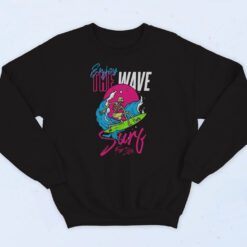 90s Enjoy The Wave Surfing Sweatshirt