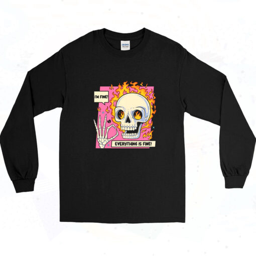 90s Everything Is Fine Long Sleeve Shirt