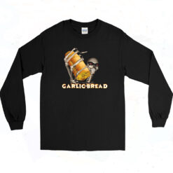 90s Evil Silly Skeleton Arlic Bread Long Sleeve Shirt