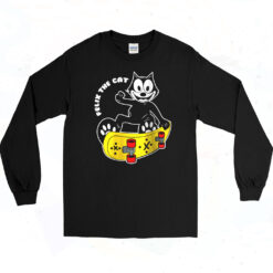 90s Felix The Cat Skateboard Long Sleeve Shirt