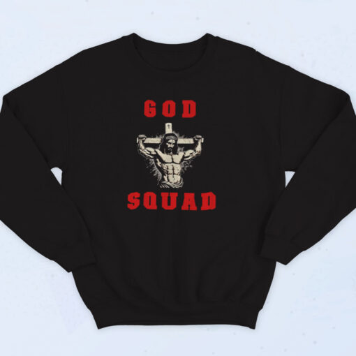 90s God Squad Lords Gym Swole Jesus Sweatshirt