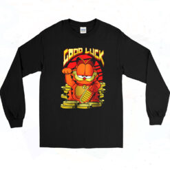 90s Good Luck Garfield Long Sleeve Shirt