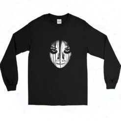 90s Haunted Face Long Sleeve Shirt