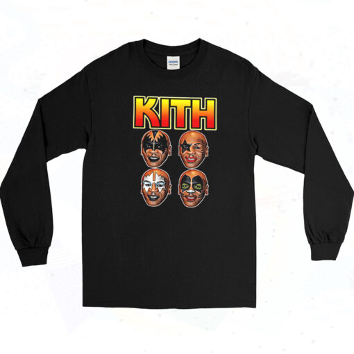 90s Kith Boxer Rock Band Mashup Long Sleeve Shirt