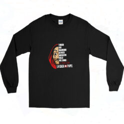 90s La Casa De Papel Long Sleeve Shirt