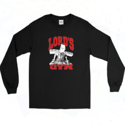 90s Lord's Gym Religion Weight Lifting Long Sleeve Shirt