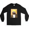 90s Mac Dre Original Textile Artwork Long Sleeve Shirt