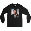 90s Malcolm X Stand For Nothing Quote Long Sleeve Shirt