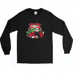 90s Merry Christmas Stolen Xmas , Jack Skellington Long Sleeve Shirt