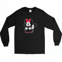 90s Mickey And Minnie Mouse Couple Sexy Figure Long Sleeve Shirt