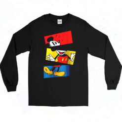 90s Mickey Graphic Long Sleeve Shirt