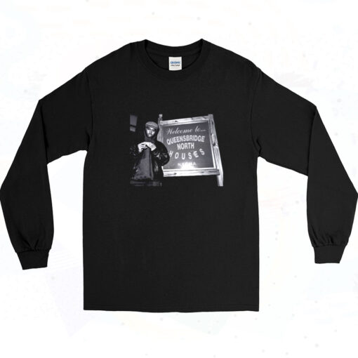 90s Nas Photo Queensbridge Nyc Long Sleeve Shirt