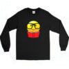 90s Nerd Emoji Tee Book Glasses Long Sleeve Shirt