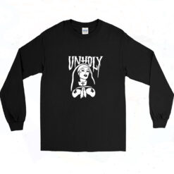 90s Nholy Bad Nun Religion Occult Gothic Evil Long Sleeve Shirt