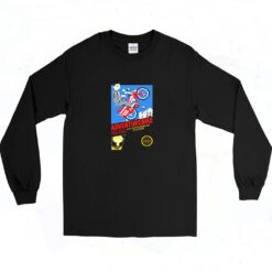 90s Peewee Adventure Bike Video Game Long Sleeve Shirt