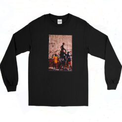 90s Playground Bball Free Throw Fly Like Mike Long Sleeve Shirt