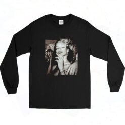 90s Rihanna Smoke Photo Long Sleeve Shirt