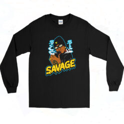 90s Savage Graphic Long Sleeve Shirt