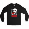 90s Scream Ice Cream Skull Halloween Long Sleeve Shirt